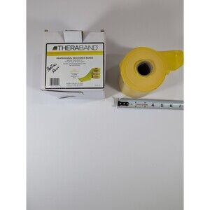 Yellow Theraband RUBBER LATEX Partial Roll Approx 30 Yards Physical Therapy Band